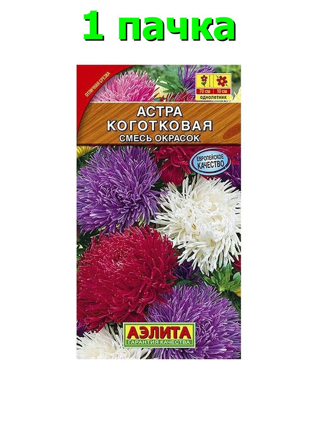 Семена Астра Русская краса коготковая